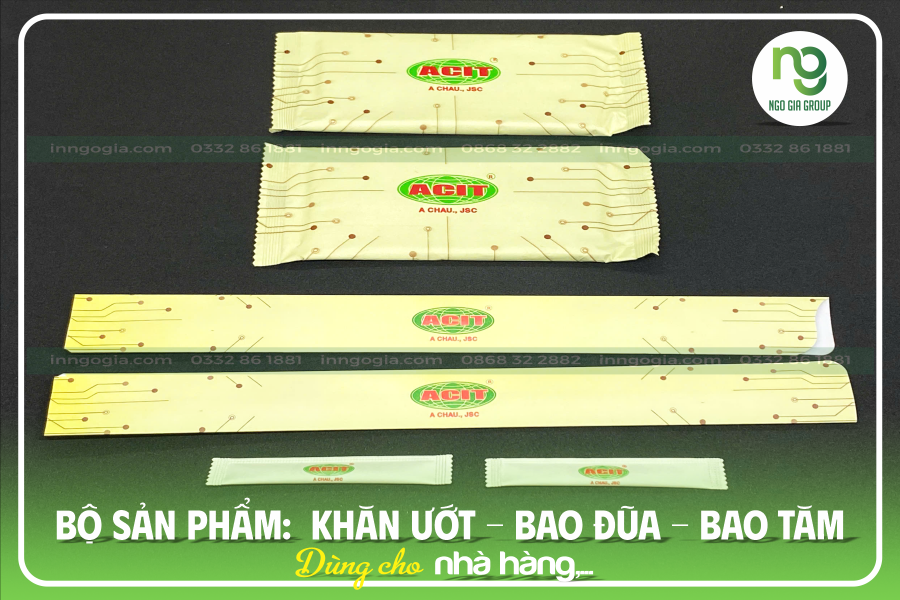 combo bao đũa, khăn lạnh